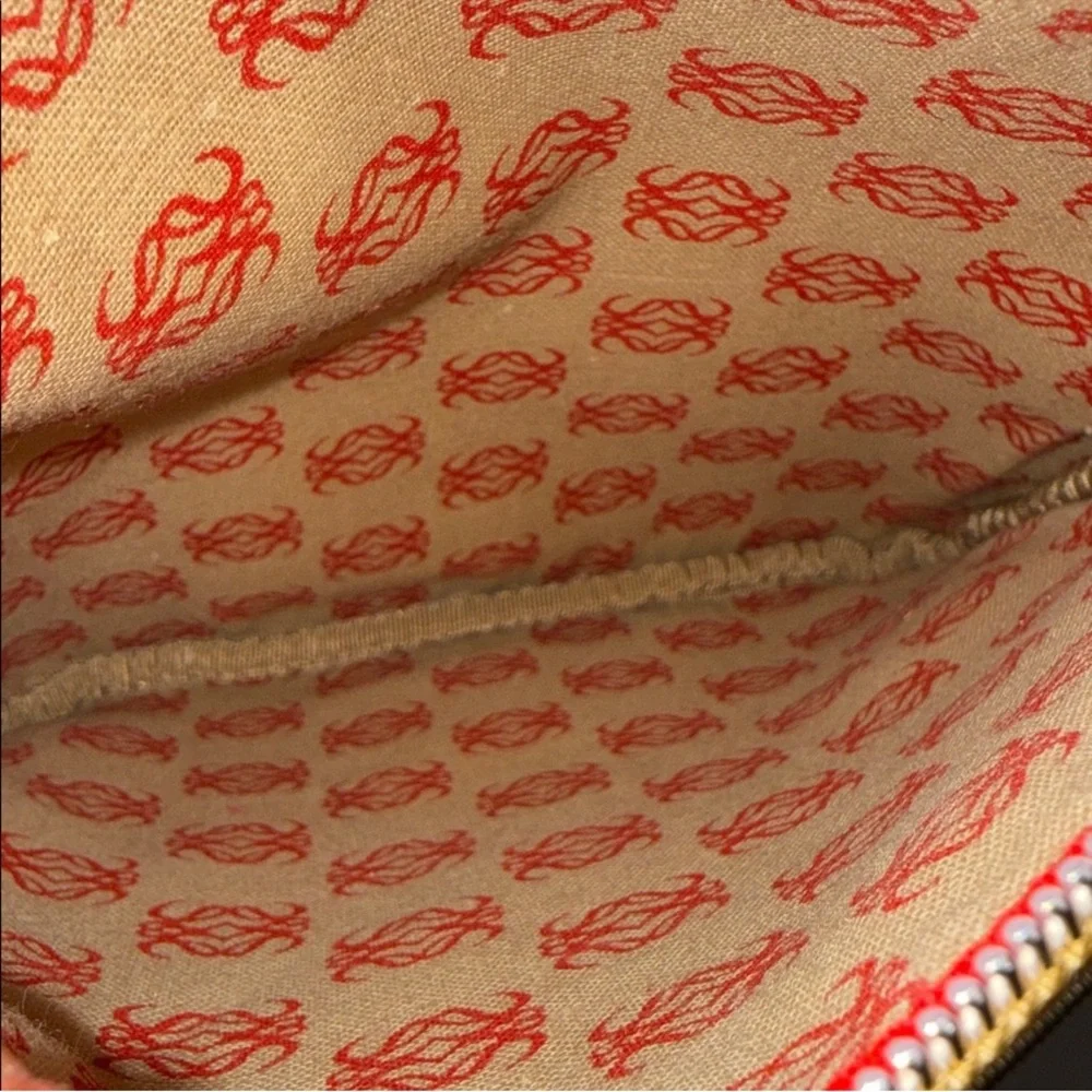 Loewe Gold Embroidered Zip Top Cosmetics Pouch - Picture 8 of 8